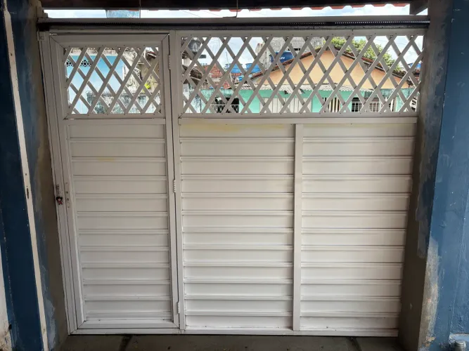 Portão de Alumínio branco - 2,5mx2,25m 