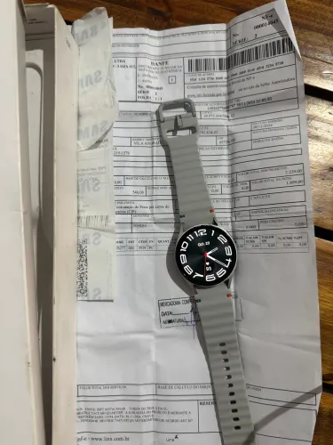 Samsung Galaxy Watch7 44mm LTE - Cinza - Completo com Nota Fiscal