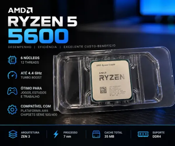 RYZEN 5 5600 100% FUNCIONANDO