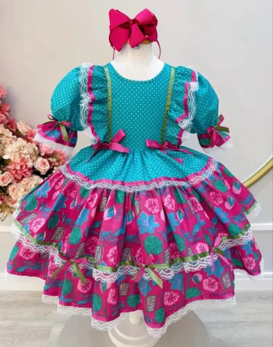Vestido de festa junina tamanho 4