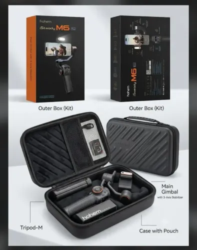 Gimbal Estabilizador Hohem iSteady M6 Kit (Com Sensor de IA e Luz)