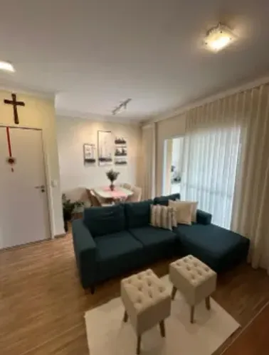 Apartamento para Locação em Mogi das Cruzes, Cézar de Souza, 3 dormitórios, 1 suíte, 2 ban