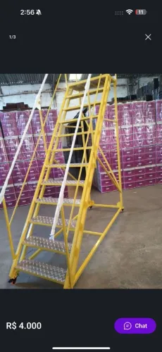 Escadas plataformas sobre medidas