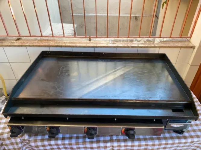 Chapa Para Lanches Profissional Inox 100x60 A Gás