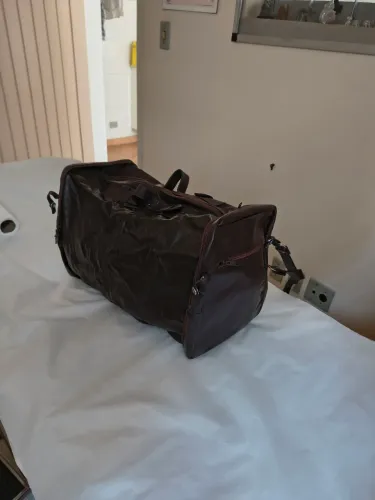 Bolsa para viagem couro 2 em 1