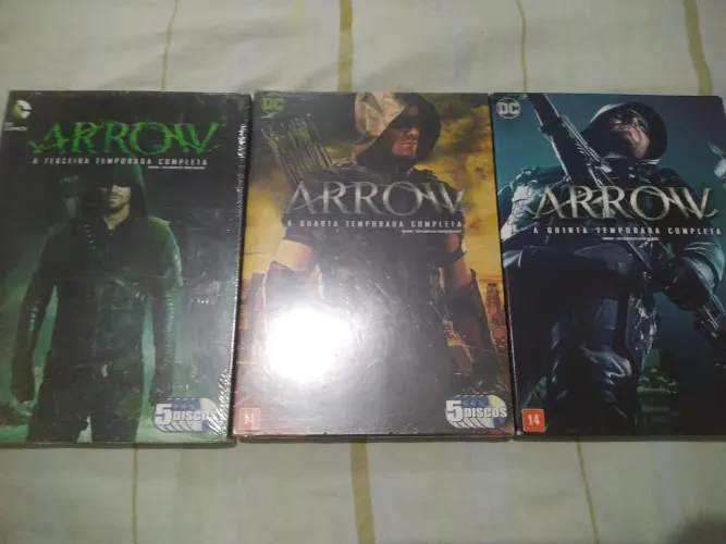 Box dvd Arrow 3°/4°/5° Temporadas
