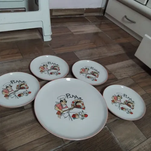 Pratos para pizza porcelana