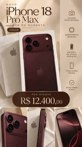 IPHONE 18 PRO MAX BORDÔ 256