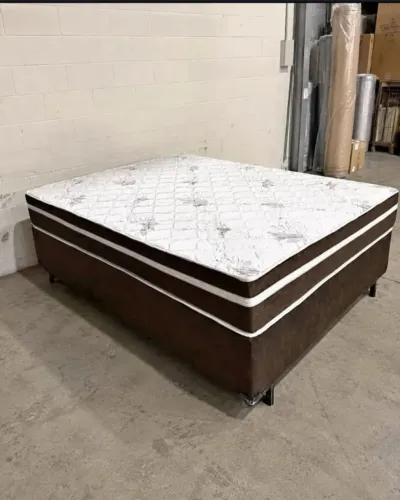 CAMA CASAL DE MOLAS ENSACADAS SPRING FLEX espuma D28