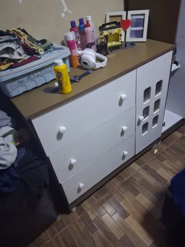 Kit berço guarda roupa e comoda 
