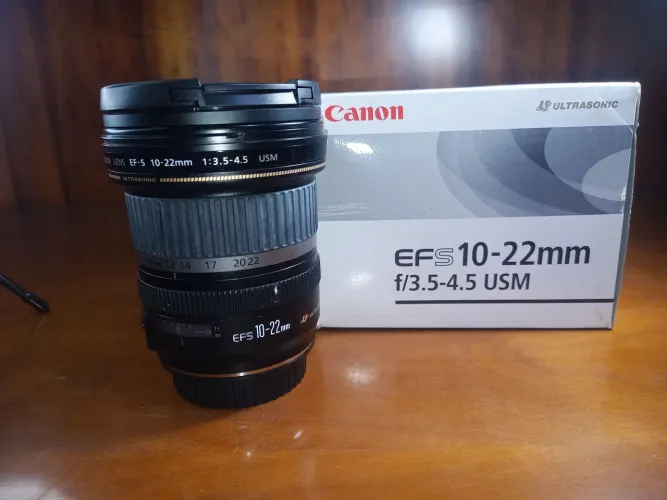Lente Canon EFS 10-22mm f3.5-4.5 USM - Nova