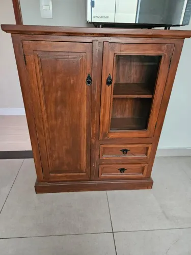 Armário Dispensa Cozinha Maciço Peróba