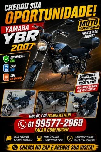 Vendo Moto Yamaha YBR 2007