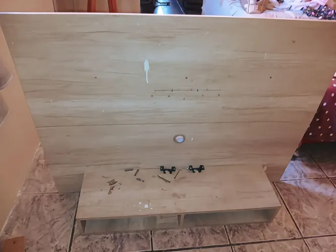 Painel para Tv na cor marfim