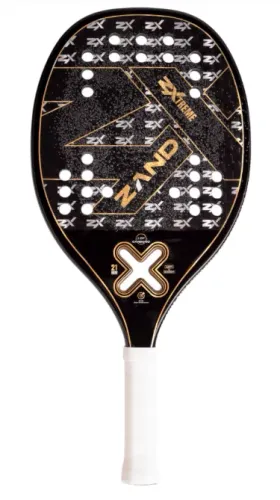 Raquete De Beach Tennis Zand Z Xtreme 12k Preta Com Capa Peso. 314g Balance 25.4