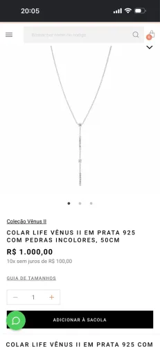 Colar Vivara novo 