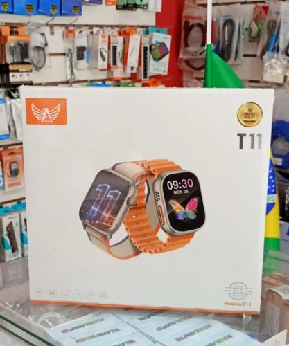 Combo Duplo Smartwatch 2 Relógios + 6 Pulseiras + Carregadores - Novo