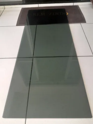 Tampo de vidro temperado fumê 1,20x45