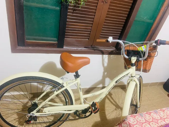 Bicicleta Aro 29 Moa Feminina Bege - Estilo Retrô - NOVA