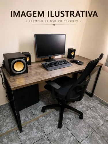 Mesa 150x60cm Nova e Lacrada na Caixa - Ideal para Home Office, Estudos e Setup Gamer