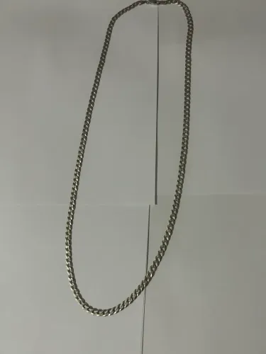 Corrente prata 925 masculina escama de peixe 5mm 70cm