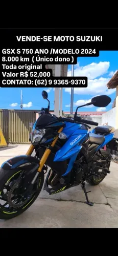 VENDE-SE MOTO SUZUKI GSX-S 750