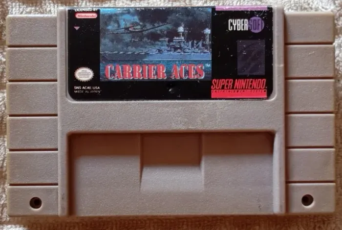 Cartucho Super Nintendo Carrier Aces Paralelo