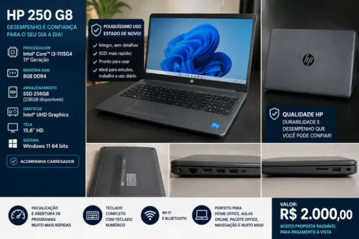 Notebook HP 250 G8