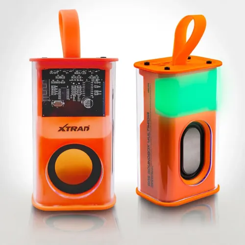 Caixa de som Bluetooth Portátil Luz Rgb Gas Station KMS-222
