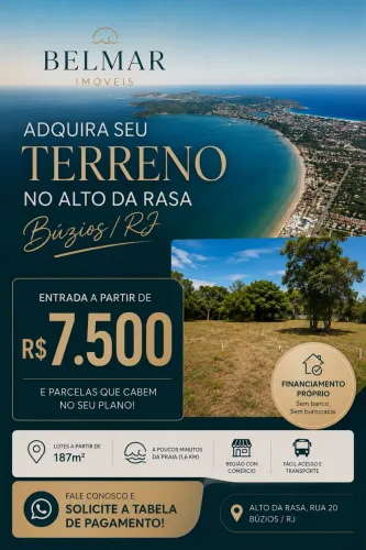 Terrenos em Búzios entrada facilitada