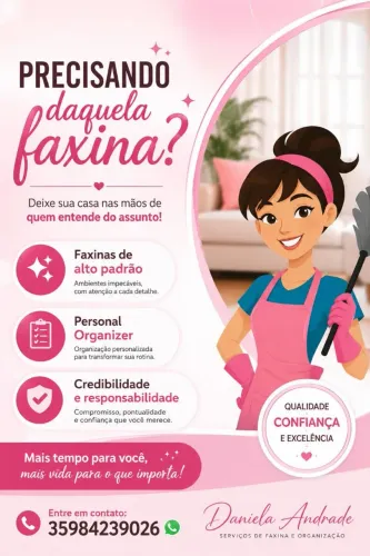 Diarista faxina Personal Organizer 