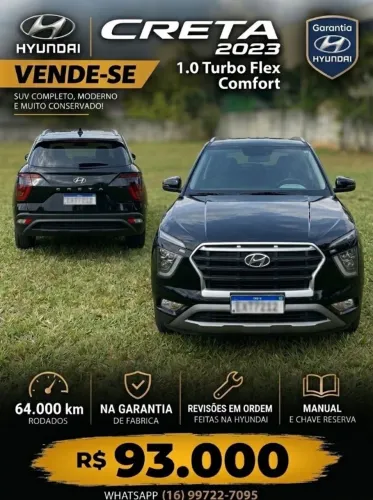 Hyundai Creta Comfort 1.0 TB 12V Flex AUT 2023