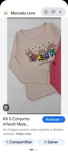 Conjunto de criança