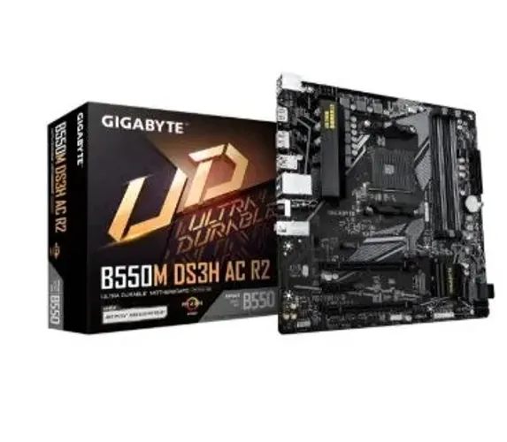 Placa Mãe Gigabyte B550m Ds3h Ac R2 Preto