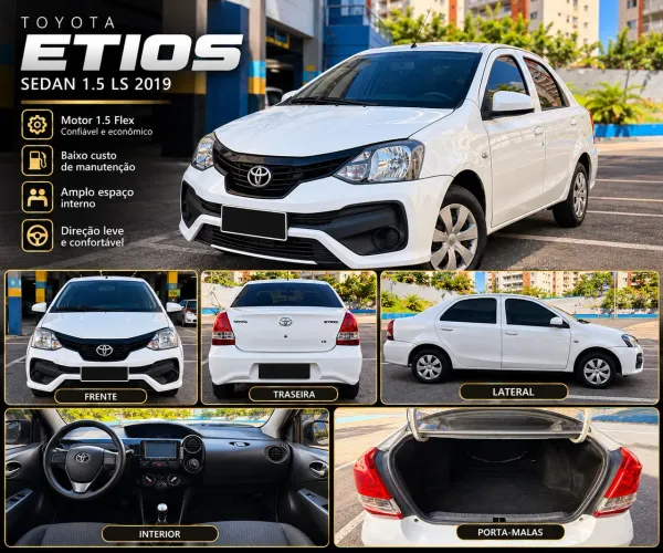 Toyota Etios X Sedan 1.5 Flex 16V 4P Mec. 2020