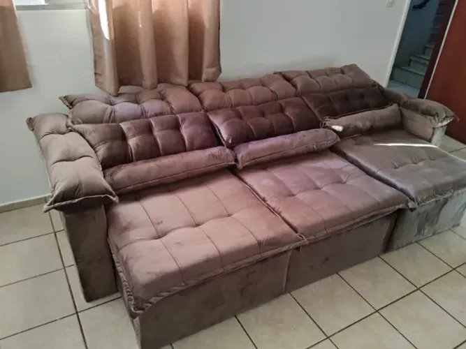 Sofá Retrátil e Reclinável Modelo Clara 2,50 m