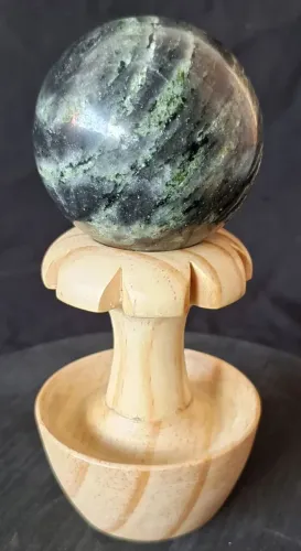bola esfera de pedra  epidoto quartzo 