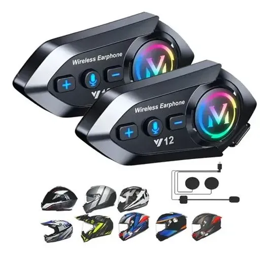 INTERCOMUNICADOR BLUETOOTH PARA CAPACETE Y12