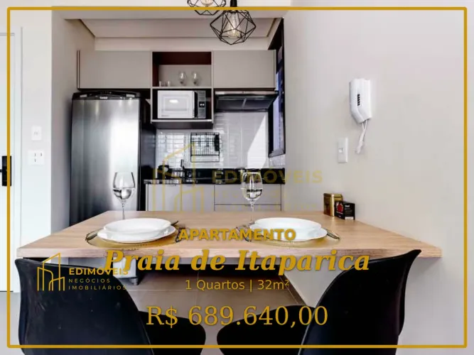 Praia de Itaparica: Apartamento quarto e sala com excelente aproveitamento