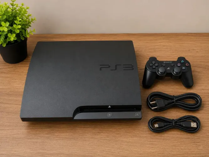 Playstation 3 (Ps3) com 1 controle e + jogos