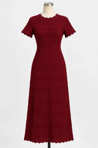 Vestido vermelho de tricô!!