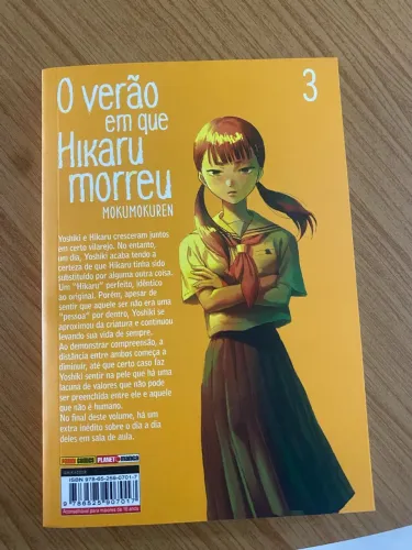 Mangá o verão em que hikaru morreu volume 3