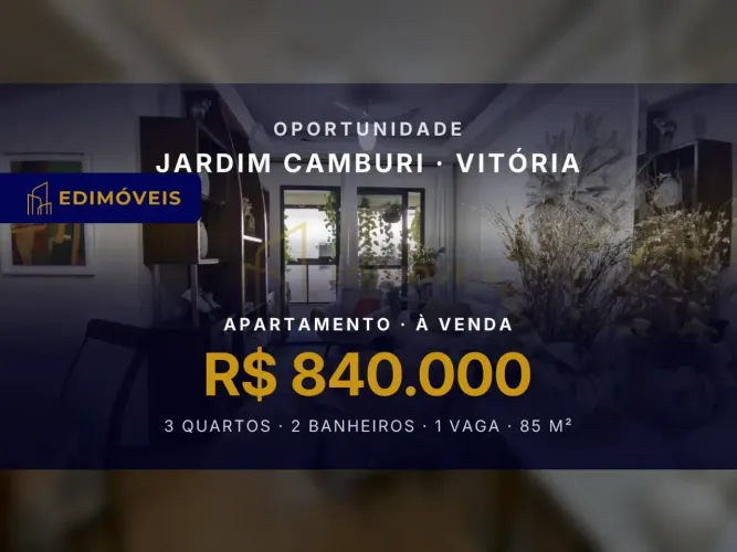 Incrível apartamento em Jardim Camburi, perto da Praia de Camburi!