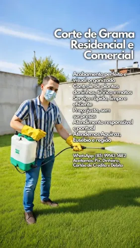 Corte/Plantio/cuidados em geral em gramados