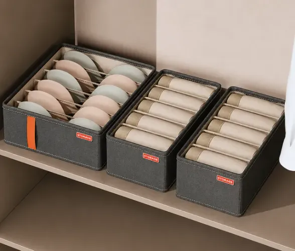 Kit 3 organizadores para roupas e acessórios Storage