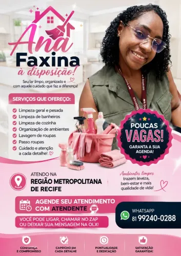 Faxina da Ana.