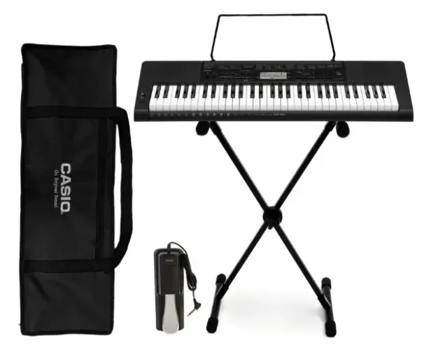 Teclado Musical Casio CTK-3500 Preto (KIT COMPLETO)