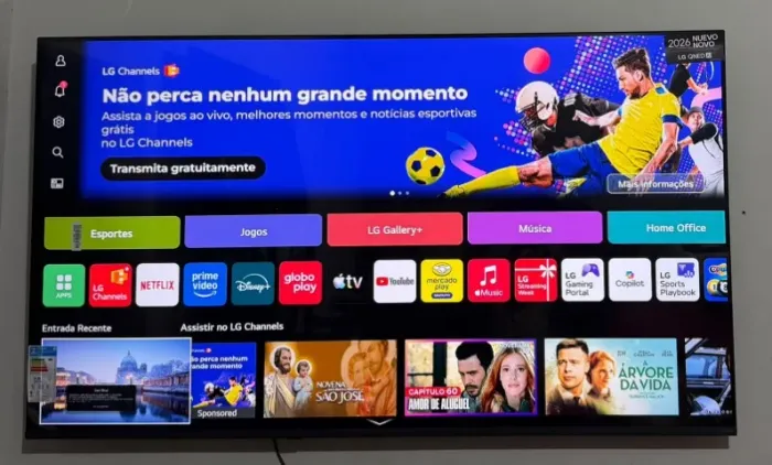 TV SMART LG 65 POLEGADAS 4K BORDA INFINITA NOVO MODELO 