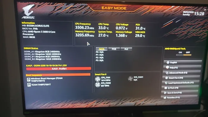 2x8 Memória Ram, Kingston fury beast 3200mhz