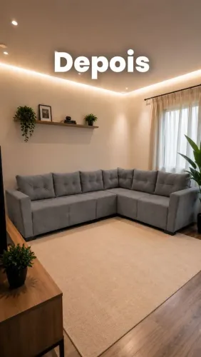 SOFÁ de CANTO ESPAÇOSO e MODERNO! Entrega em domicílio 